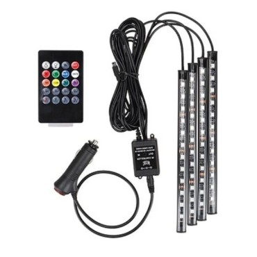 Araç İçi Müziğe ve Sese Duyarlı RGB LED 