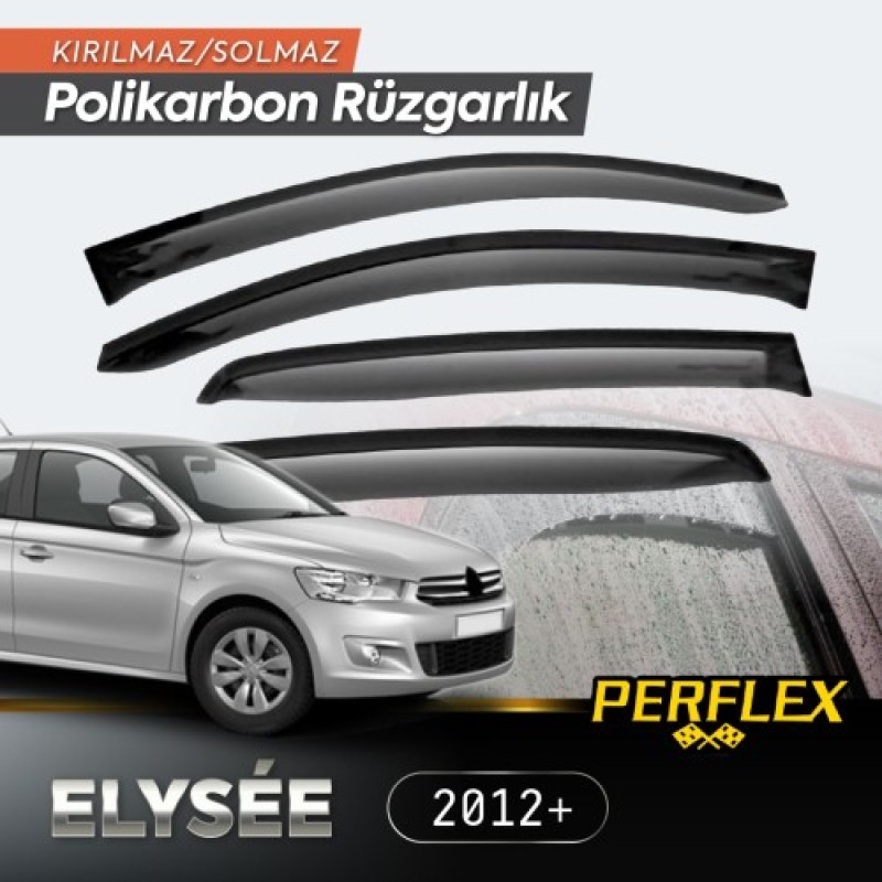 Perflex Polikarbon Kırılmaz Rüzgarlık V2 Mugen Fiat Fiorino 2007+  